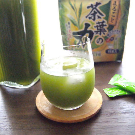 高島園の粉末緑茶 茶葉の力 2袋(1袋3g×15包入)無農薬無化学肥料栽培 *ゆうパケット便送料込 *代引き不可