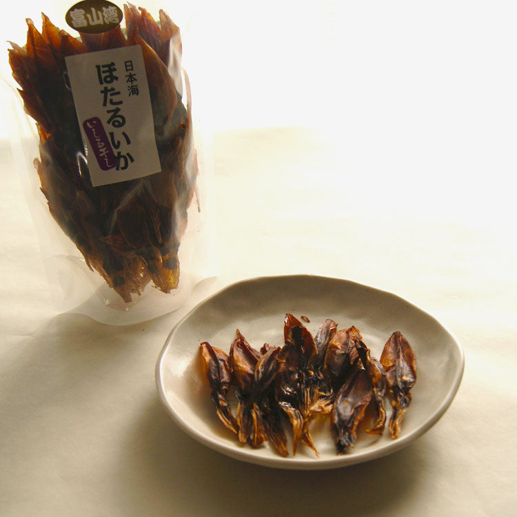 富山湾産 京吉のホタルイカのいしる干し 1袋 約70尾入 *送料込 *常温便